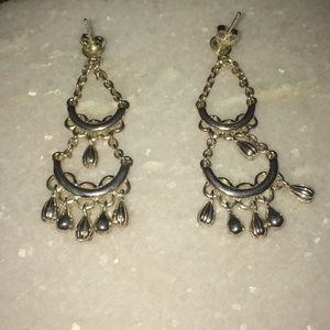 Sterling silver dangle earrings